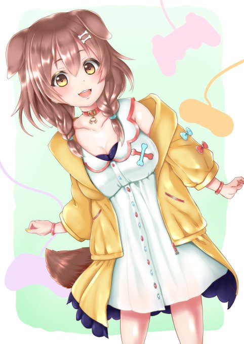 ゆびゆび～
#戌神ころね
#できたてころね 