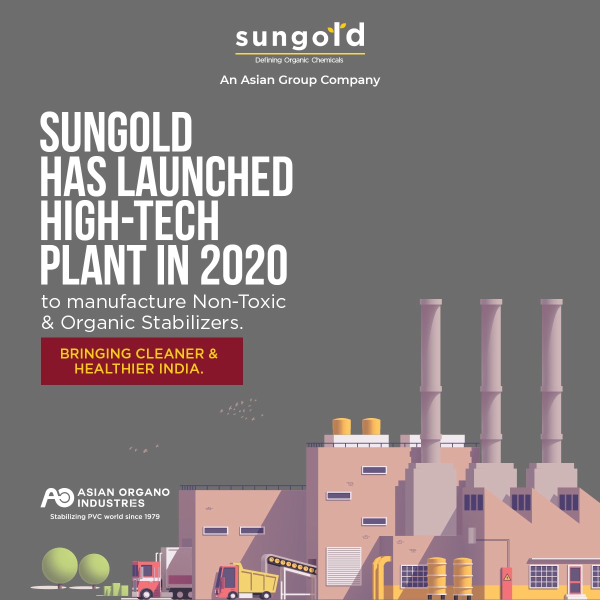 asianorgano's tweet image. SunGold is an asian group company launched hightech plant in #2020 and manufacture non-toxic &amp;amp; organic stabilizers. 
.
.
#Sungold #SungoldAsianGroup #HightechPlant #NonToxic #OrganicStabilizers #5DecadesStrong #chemical #pvc #pvcpipe #chemicaltrails #asianorgano #stabalizers