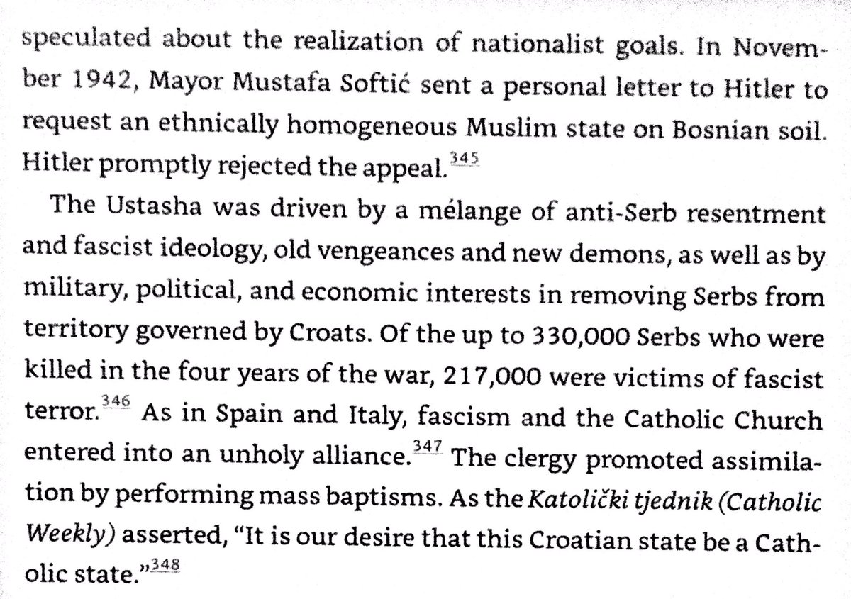 Fascist Croatia loathed Serbs, but considered Muslims to be “Croats of the Islamic faith”. Albanians & Bosnian Moslems were recruited into the SS & participated in brutal anti-partisan campaigns.