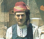 Šubara – sheepskin hat.Fes – fez. The right to wear a hat was gained by a young man when he had reached maturity or a marrying age.Šal – a scarf wrapped around the fez. Older married men have the ša.(neither specific to Bosansnka Krajina. just for show.)