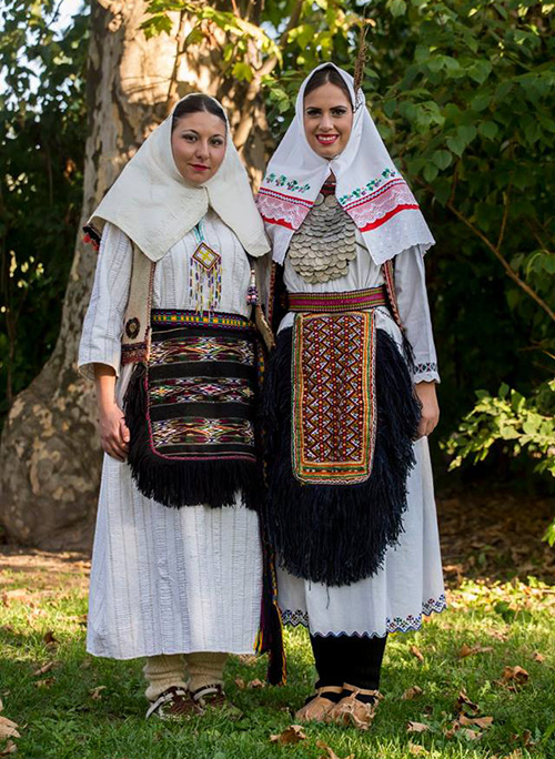 Serb folk costume from Imljani and Kozara.
