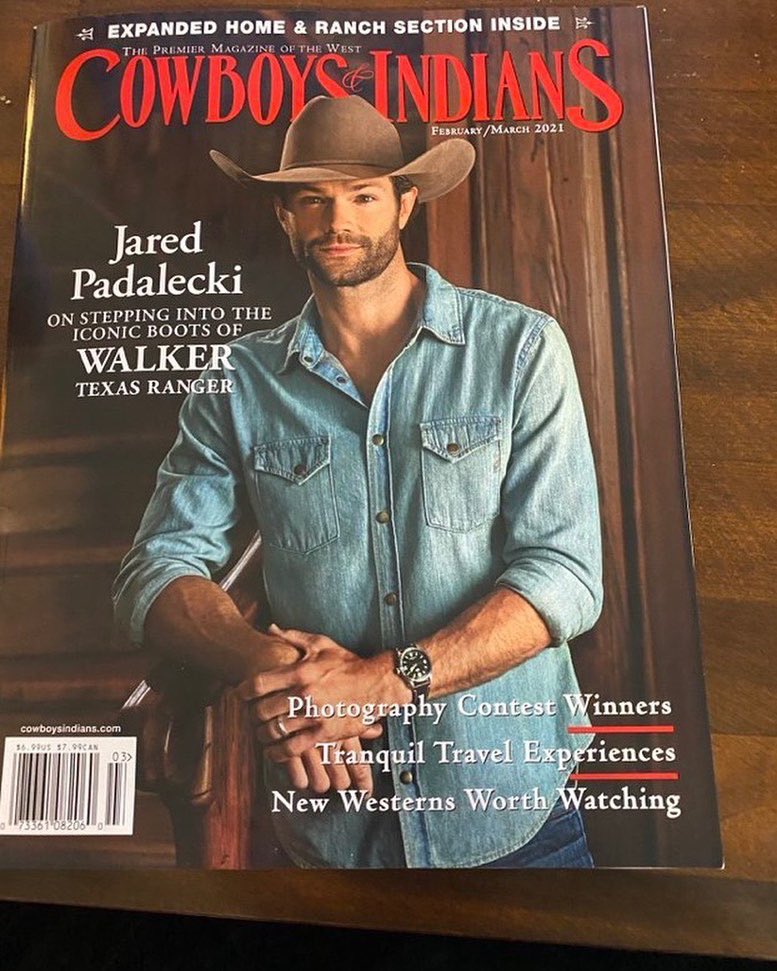 fargate_ru's tweet photo. Обложка будущего выпуска журнала «Cowboys &amp; Indians» (февра��ь-март 2021) от журналиста Джо Лейдона, бравшего у Джареда интервью.

#ДжаредПадалеки #Сверхъестественное #Уокер #JaredPadalecki #Supernatural #Walker https://t.co/T2gPuTrqxQ