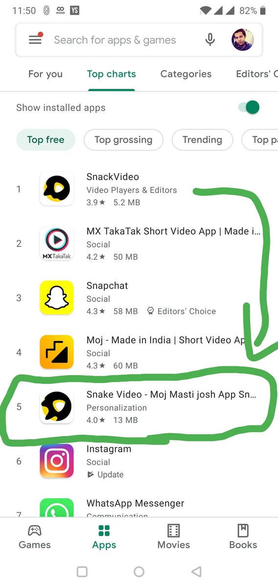 😳😳 This is quite a hack to get to no. 5 and fetch over 5mn downloads
Desi hustle 🙏