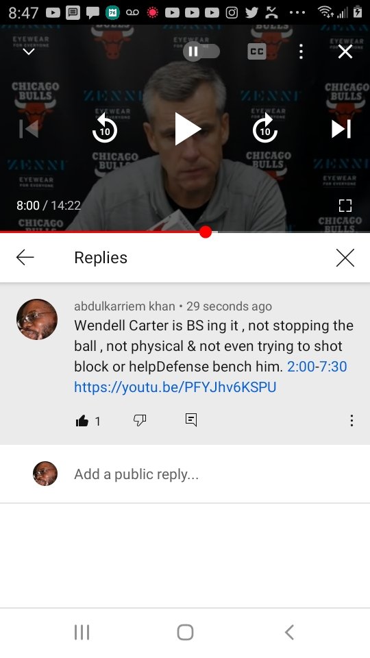 ak2webd3's tweet photo. @TBEUTEL1 @dan_bernstein #BillyDonovan @UFCoachBillyD is #BallDontLie coach2 teach young #Bulls how to #RunWithUs #theChicagoWay c him say @CobyWhite & @WendellCarter34 is #BS not #StoppingTheBall , not physical & not even trying2 #ShotBlock or #HelpDefense #bench them. 2-6:00 in https://t.co/UhaNT6spGN https://t.co/dFir2PaGNM