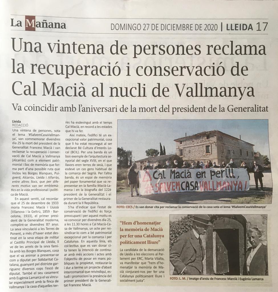 ☑️No estem sols i volem parlar amb totes les #administracions perquè sabem que ha de ser un projecte de tots
<a href="/DiputacioLleida/">Diputació de Lleida</a> @institutestudis <a href="/SegriaCultura/">Segrià Cultura</a> <a href="/cultura_cat/">Cultura</a> <a href="/patrimonigencat/">Patrimoni cultural</a> <a href="/UdL_info/">Universitat de Lleida (UdL)</a>
#SalvemCasaVallmanya