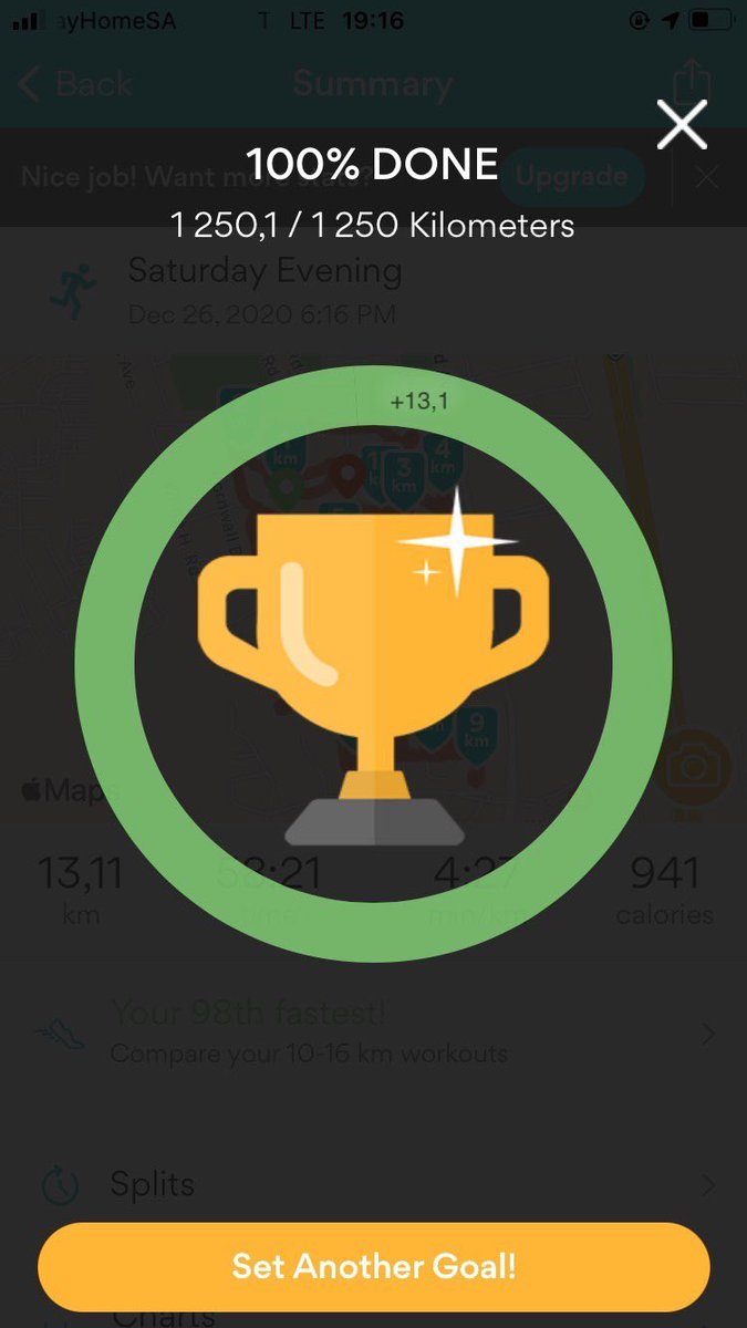 Finished my 2020 goal, bettering my distance and pace from last year.
#runningmotivation #FetchYourBody2020
#Finishing2020Healthy
#RunningWithTumiSole