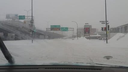 Montréal, tempête de neige