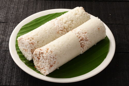 And today I found out that Puttu (the steamed rice cake) is just 500 years old. Puttu was created by the Portuguese to feed their soldiers in the absence of wheat in Malabar (Kerala). Rice was powdered & steamed in the cylindrical bamboo piper, which was easily cooked on ships.