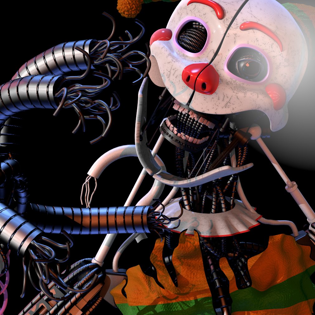 “Cancelled Ennard model by me i wasn't happy on how it was turning...