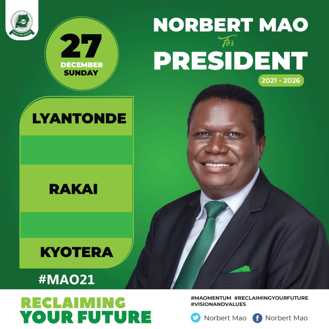 Kyotera here we come #Mao2021. #ReclaimingYourFuture.