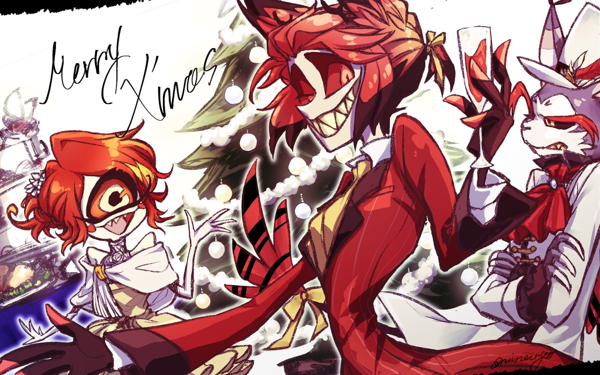 #HazbinHotel #HazbinHotelFanart
メリークリスマス！