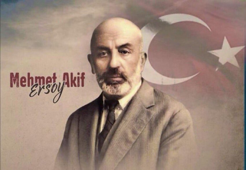 "Kanayan bir yara gördüm mü yanar ta ciğerim,
Onu dindirmek için kamçı yerim, çifte yerim! 
Adam aldırma da geç git! diyemem aldırırım.
Çiğnerim, çiğnenirim, hakkı tutar kaldırırım!" 

İstiklal şairimiz #MehmetAkifErsoy'u rahmet ve minnetle anıyorum.