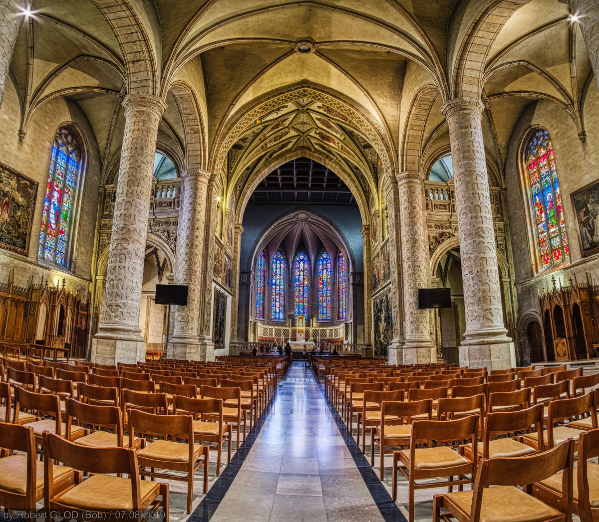 [5 of 8]The next day, December 23rd, Patton kneeled in prayer inside the Luxembourg City chapel and offered his own, very personal words of appeal for clear skies.