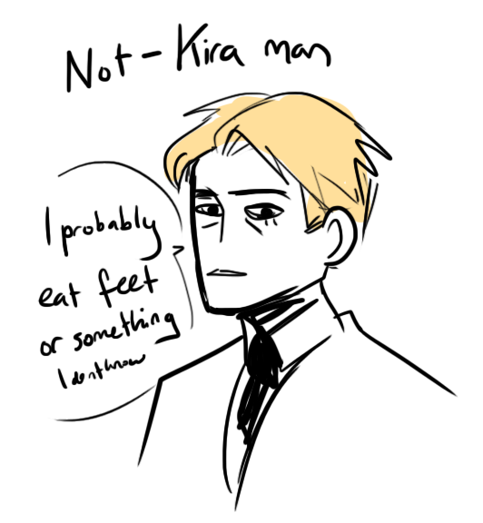 of course NOW I can't find a single post with him but I tried to doodle him from memory

have you seen this man?? Who is he, what is he from 