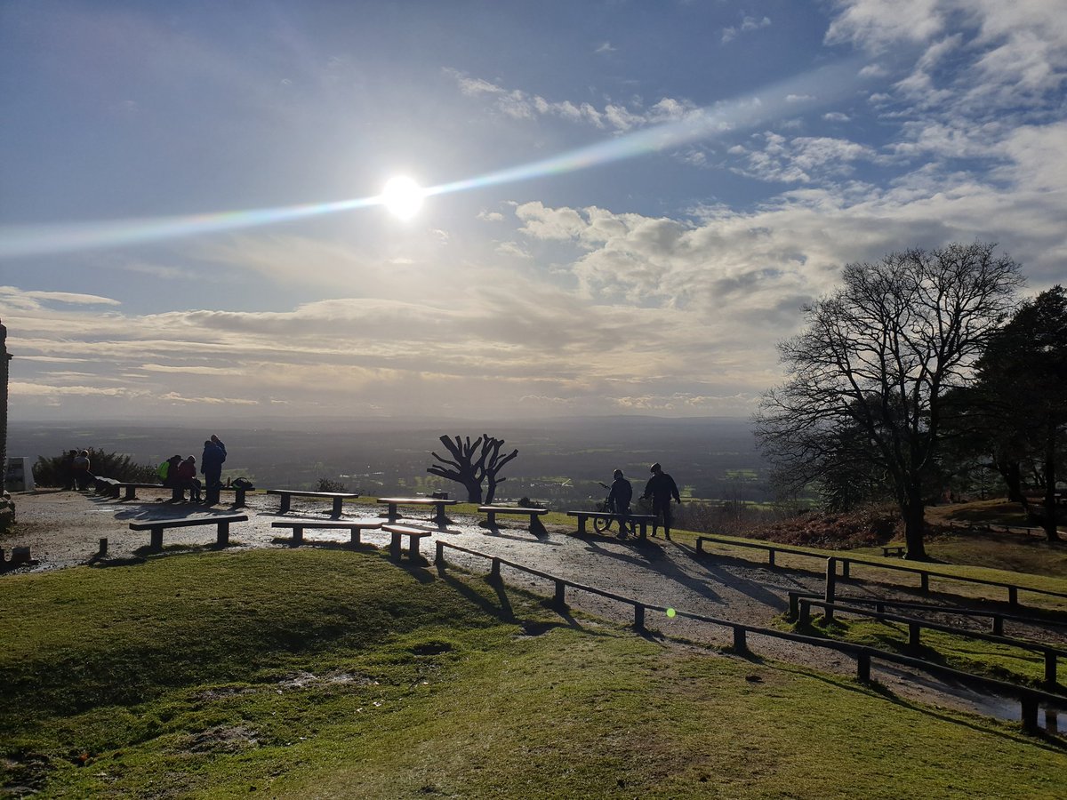 Magical views at #leithhill after #StormBella 7miles done.
#runcoach #runner #surreyhills #nationaltrust #ukrunchat