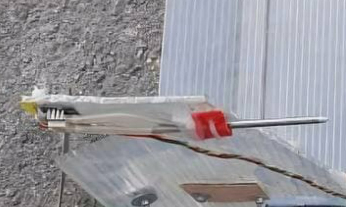 So, starting from the backside () we FINALLY! Find a PITOT tube! Ok yes, ISIS have been totting them since that APC vid but... Hey. Small steps, and this we'll see is hooked up to a more useful controller. There are generics out there but pic is of my fav Gucci Matek one.