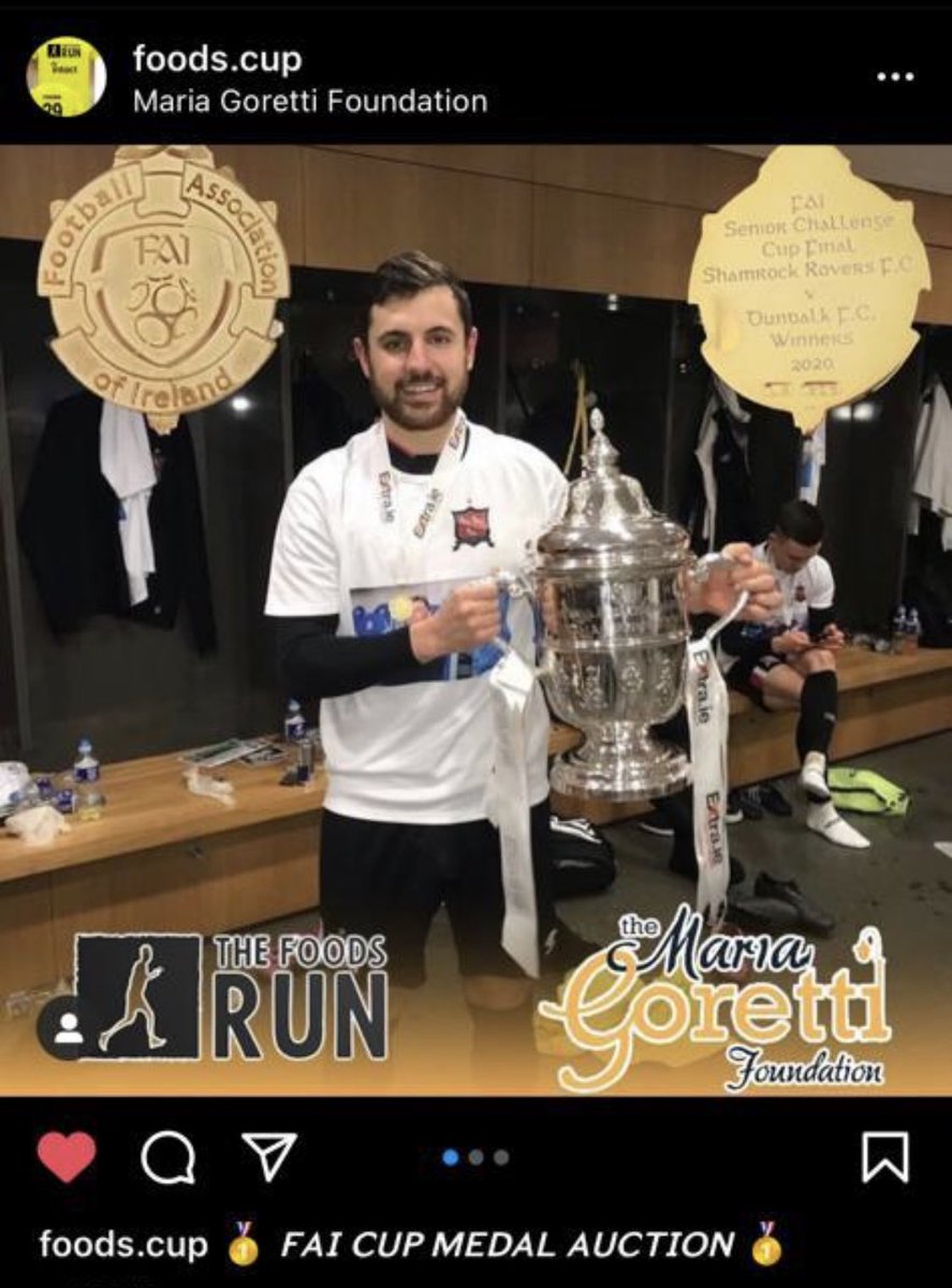 mcshanedundalk's tweet photo. 🧡🧡🧡
First item up for auction and an incredible one at that. @JordanFlores199 has kindly donated his FAI cup medal from this year to our auction with all funds going to the Maria Goretti Foundation. Opening bid is €250, reach out if you would like to bid
@DundalkFC #Foodsie https://t.co/Xd90RDKSsh