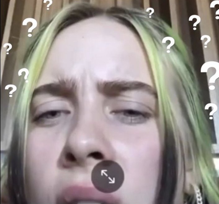 billie eilish reaction memes, a thread