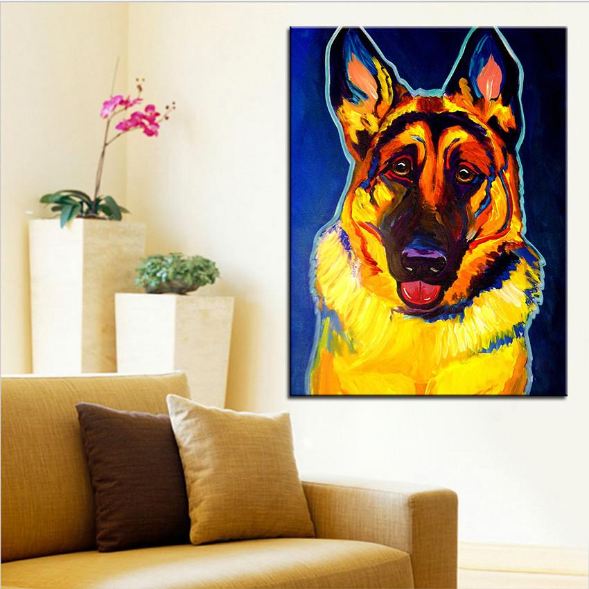 German Shepherd Portrait Print Oil Painting pooo.st/pvEQU FREE SHIPPING!