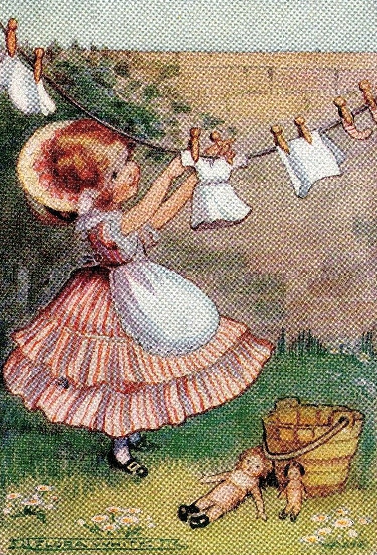カトウ ニニ Twitter પર 英国のイラストレーター フローラ ホワイト 1878 1953 昼間ツイートした Peter Pan S A B C は絵本ですが 主な活躍の場はポストカードでした 妖精やナーサリーライムのほか キューピーのような可愛い子どものイラストで知られます