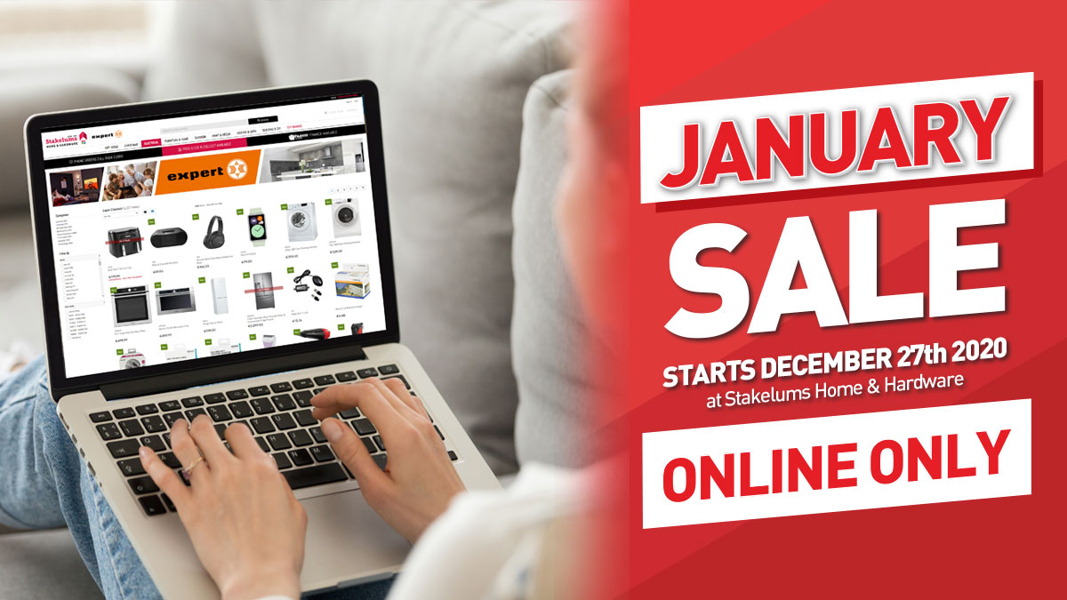 stakelums's tweet image. Our January Sale starts today! Browse our online superstore's fantastic range of offers from top quality brands, only available online. Next orders will be processed on Dec 30th.
▶️ bit.ly/37FktUU
#shoplocal #januarysale #stakelums #onlineonly