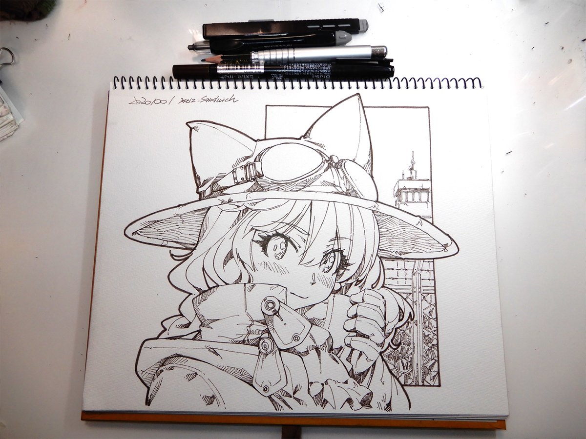 線画。 