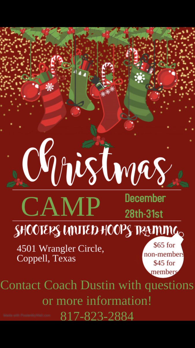 hoops_shooters's tweet photo. Shooters United Hoops Training 1st Christmas Camp this week! 09-12pm! Be there! @HoopsShooters https://t.co/LbPxWRNCG0