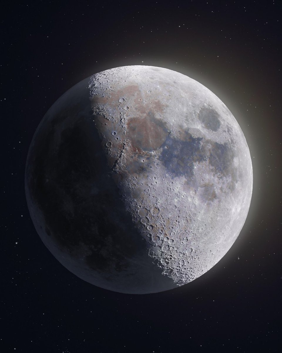 Khalidalzarouni's tweet photo. One of the most clearest images of the moon, blending over 100,000 images, captured with a telescope in pristine conditions. Make sure you zoom in to properly experience it. https://t.co/JaAUPH3sdQ