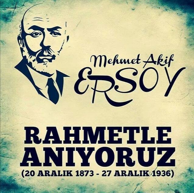 Ölüm yıl dönümünde Milli Şairimiz Mehmet Akif Ersoy'u rahmetle anıyoruz...