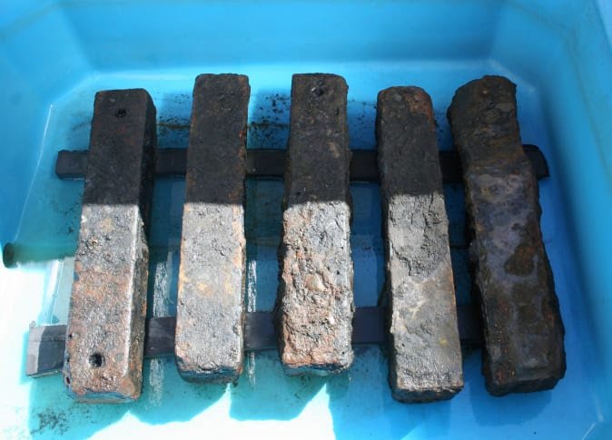 These were some of the remains of the ship found five years ago by archeologists.