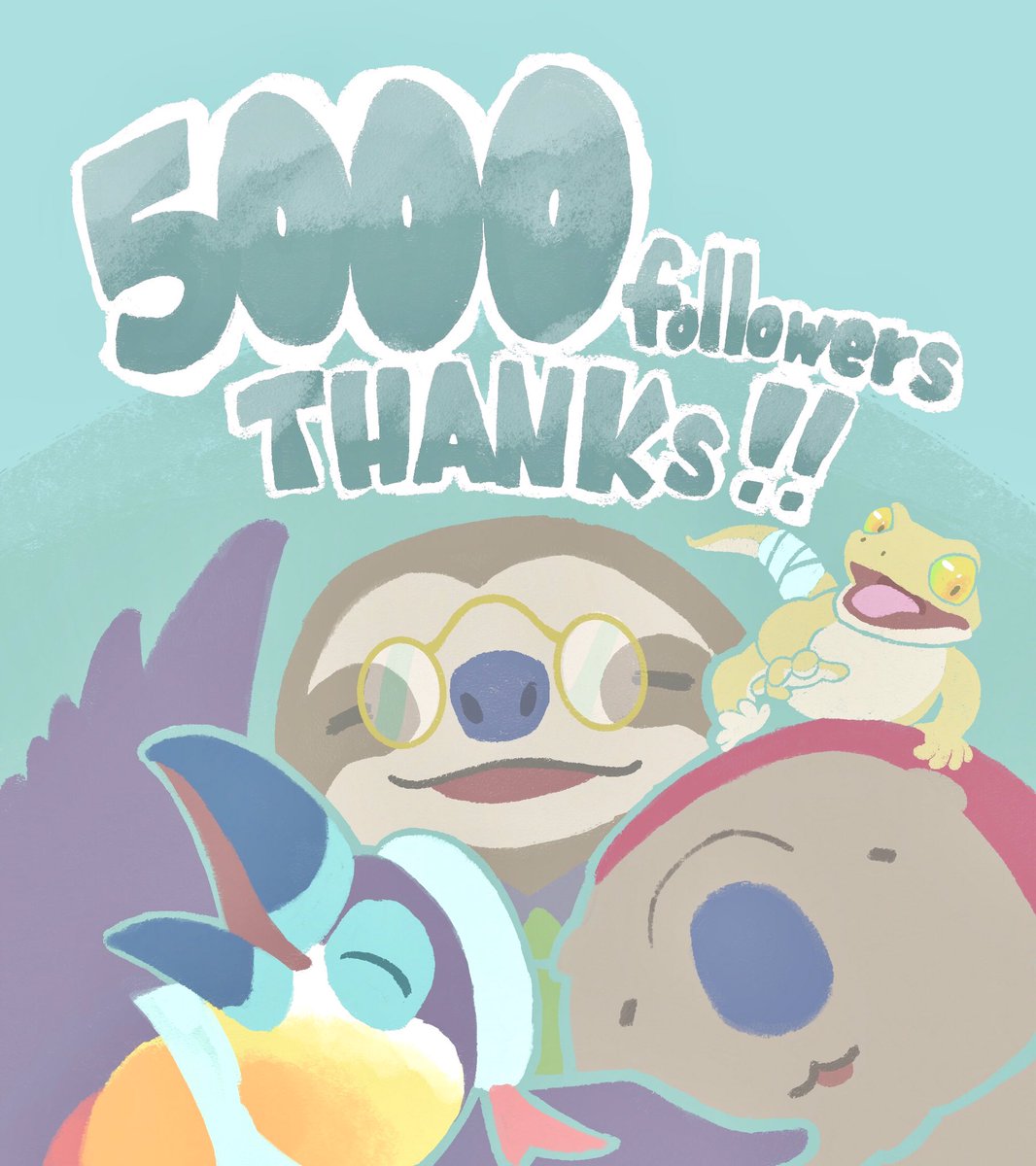 フォロワーさん5000人ありがとうございます! 