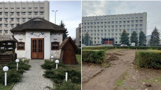 В Одессе ночью снесли хату бракосочетаний
И с утра коммунальщики уже расчищали землю на месте стилизованного украинского домика. Там проводились быстрые бракосочетания. И если такую возможность одесситы приветствовали, то дизайн хатынки, многие подвергали критике. #всяодесса