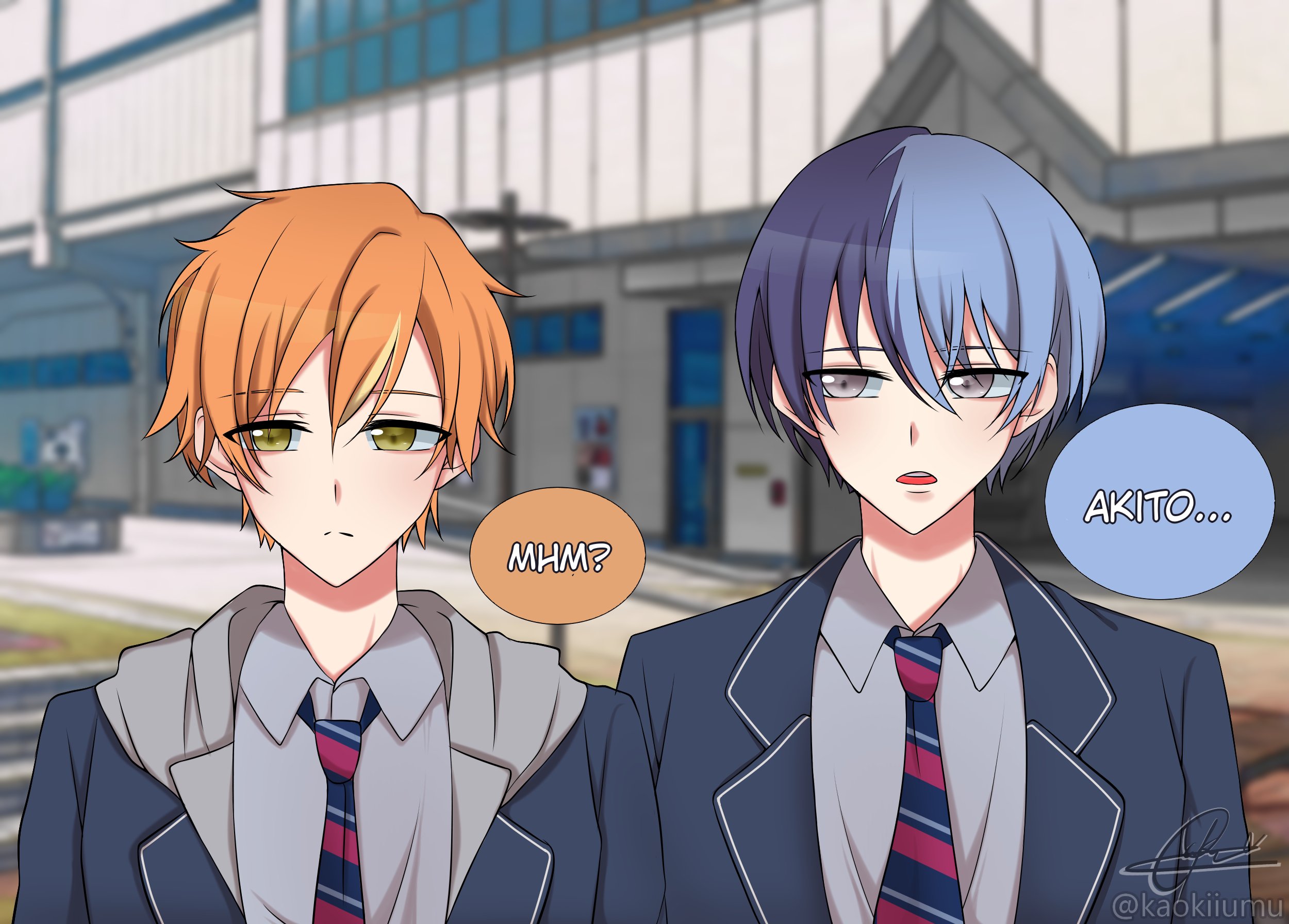 プロセカ 彰人 冬弥 フェニラン fanart ]BAD DOGS(彰人＆冬弥) #プロセカ Art by.@peron_884k