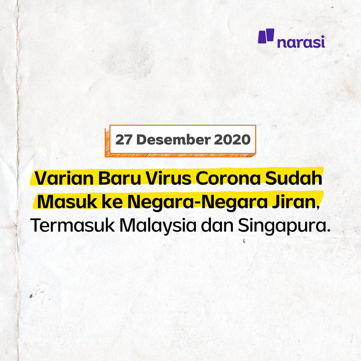 NarasiNewsroom's tweet photo. Ada petunjuk bahwa varian baru virus corona ini (Sars-Cov-2-VUI2020-12/01) lebih menular ke anak-anak, dibandingkan virus corona biasanya. Hal itu dinyatakan Neil Ferguson, epidemiolog NERVTAG (dikutip oleh Reuters).
#narasi #narasinewsroom #vui2020 https://t.co/VD7hkJHLEB