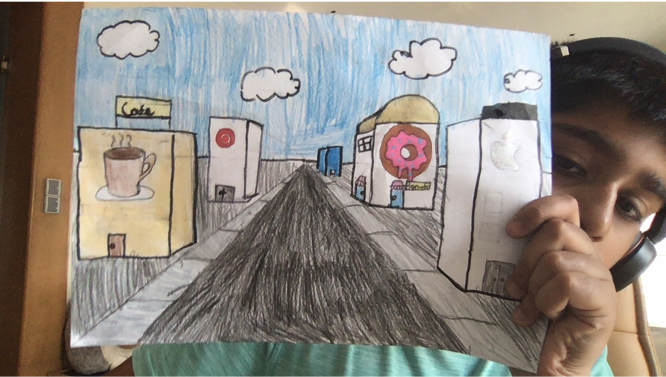 ASBIndia's tweet photo. What makes a city? Roads? Buildings? The people who live in it? In December #Grade5AtASB studied perspective in #ArtAtASB. They used one-point perspective to create a realistic city.
Artist 1: Arhan
Artist 2: Allie
#WhatSchoolShouldBe #ASBIndia #AmericanSchoolofBombay #LifeAtASB https://t.co/q8Rml7J4sa