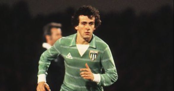 5. Michel Platini Saint-Etienne - MidfielderThe coming king of French football. Majestic playmaker who excels in getting forward and scoring goals. His free-kicks are a particular speciality.