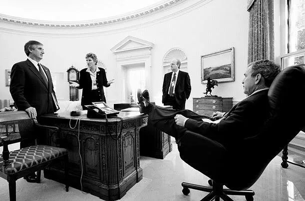 And it’s well known that the Resolute desk in the Oval Office has had presidents feet all over it too. Perhaps it’s a man thing?
