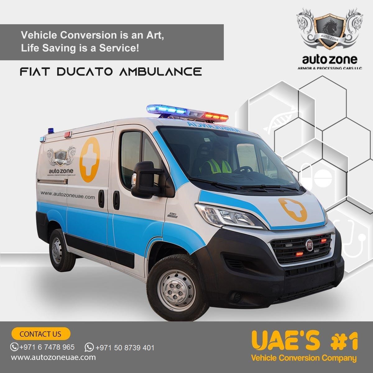 New Fiat Ducato Ambulance for sale !!!
 'AutoZone' the Vehicle Conversion Leader's in UAE converts all kind of vehicles into Specialized Ambulances for all kind of emergency needs!
#ambulanceuae #autozonuae #dubaiambulance #ambulanceafrica #ambulancecars #vehicleexport #newcars