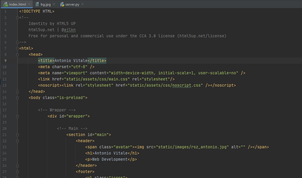 vitalelele's tweet photo. #Day56 of the #100DaysOfCode has ended.🥳
Today always through #Flask in #Python I have created a static website using a #freetemplate from #Html5Up.💻
I used the #templates and #static directories to make this work with #Flask.👇🐍🖥️ https://t.co/rVyi194aA5