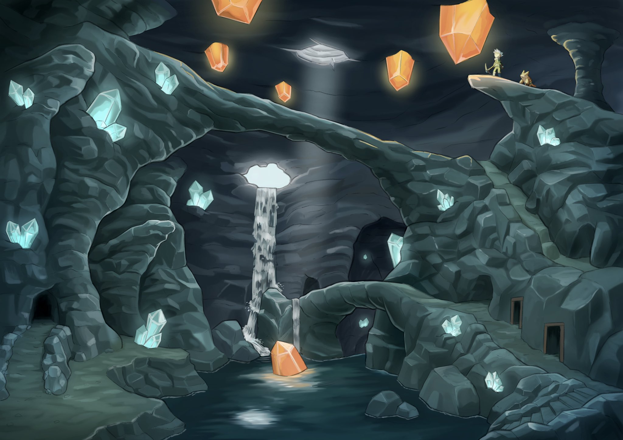 イタチ Sur Twitter 変わった鉱石が眠る地下鉱脈の世界 マナクラッシュの大地には幻想的な洞窟がいくつも存在していて 不思議な鉱石がたくさん産出されている 長年 地下へ潜ったことがある採掘師でさえ洞窟はどれくらい広がっているのかは分かっていないらしい