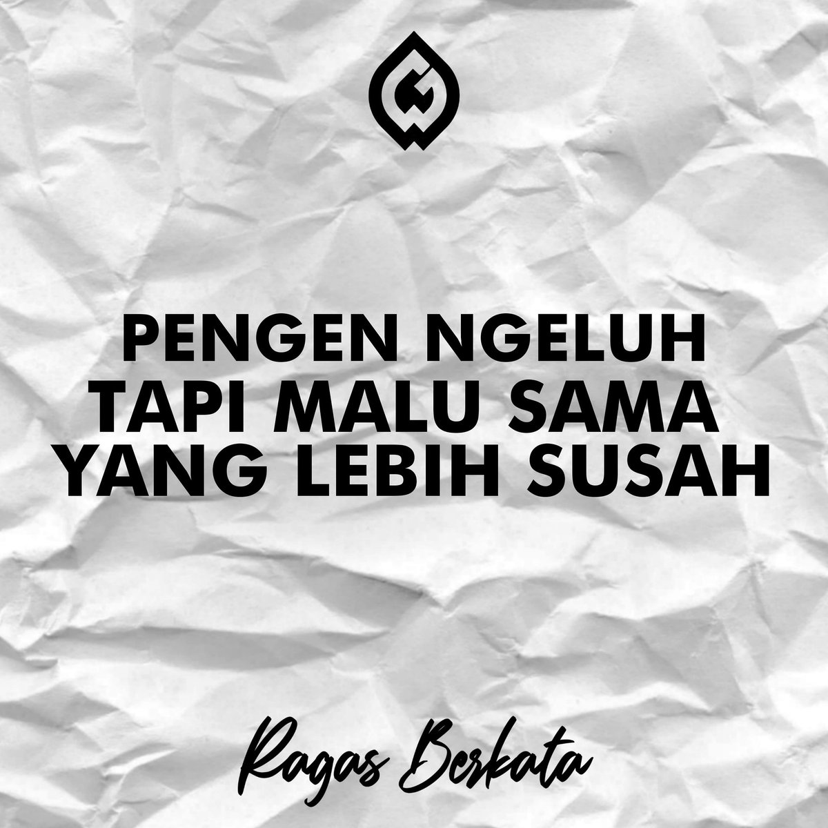 RagasWorkshop's tweet photo. #ragasberkata #supportbrandragas #ragasgangs
#katakatabijak #katakatacinta #katakatamotivasi #katakatabaper #katakatagalau #katakataislami #katakatakeren #katakataindah #katakata #katakatasindiran #katakatacaptionkeren #katakataromantis #kataktamutiarahatakekakashi #katakatajowo https://t.co/Alh9bb6DtO