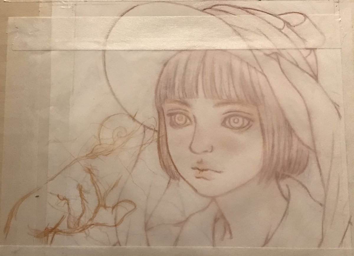 ネタがあるけど
本番の線画描くの遅すぎ問題🤔
本朱赤口使いたいから
椿絵のモデルの椿かサザンカもまた取りに行かなくちゃ😅