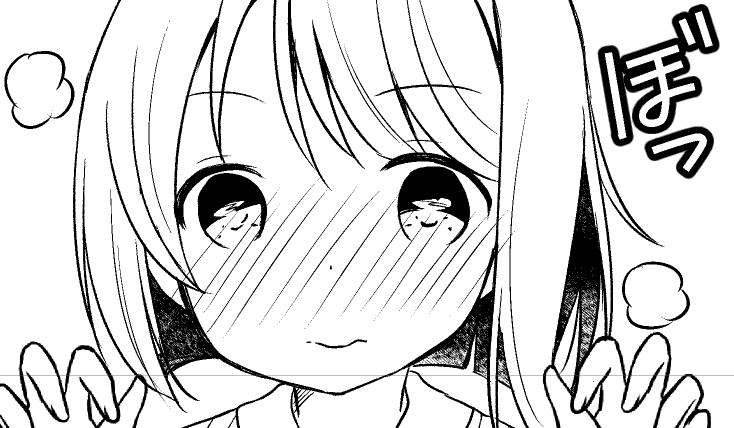 かすみん描いてます 