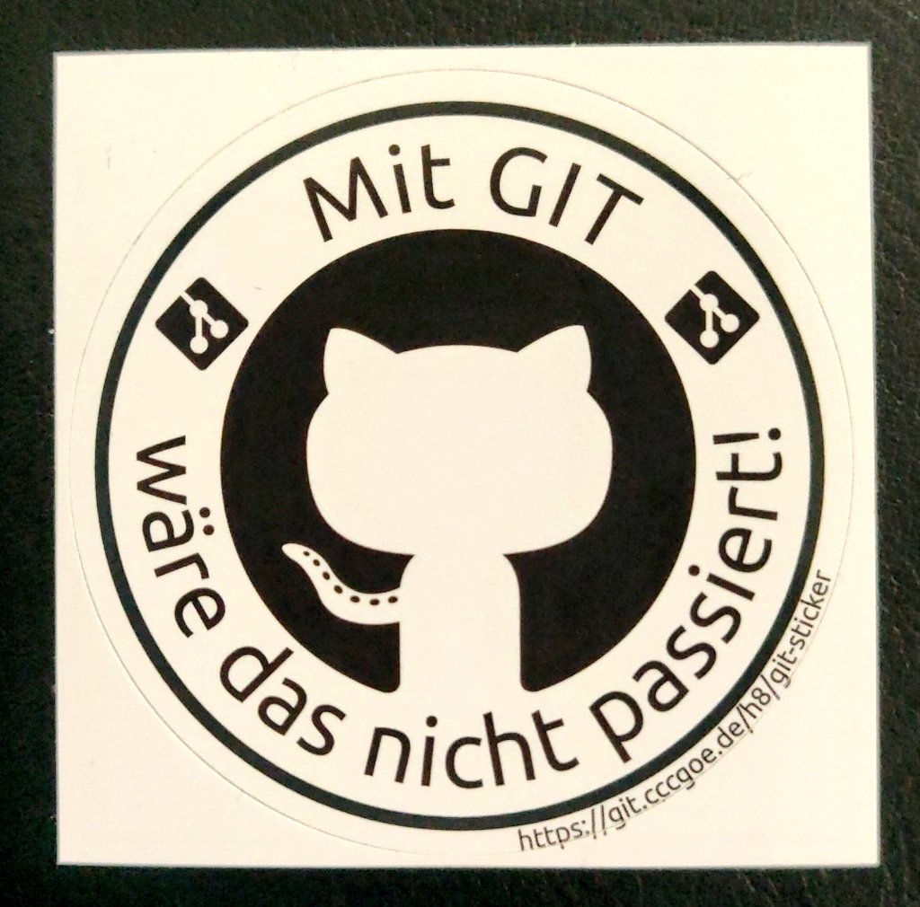 nerdsticker's tweet image. Mit GIT wäre das nicht passiert.

#Stickers #rc3 #stickerexchange