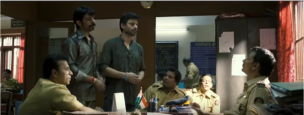 There is a really clever scene at the police station where  @AnilKapoor is a “real actor looking to file a complaint about his kidnapped daughter but no one in the police station takes him seriously”. A great throwback to  @anuragkashyap72's Ugly.