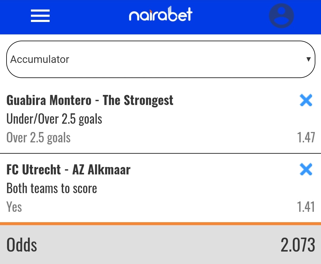 oddschaser's tweet photo. Double 🆙️ on @NairaBET

Booking code ➡️ 2612090

Bet here ➡️ https://t.co/zaVHs0QhMd https://t.co/hHqvpeBIY8
