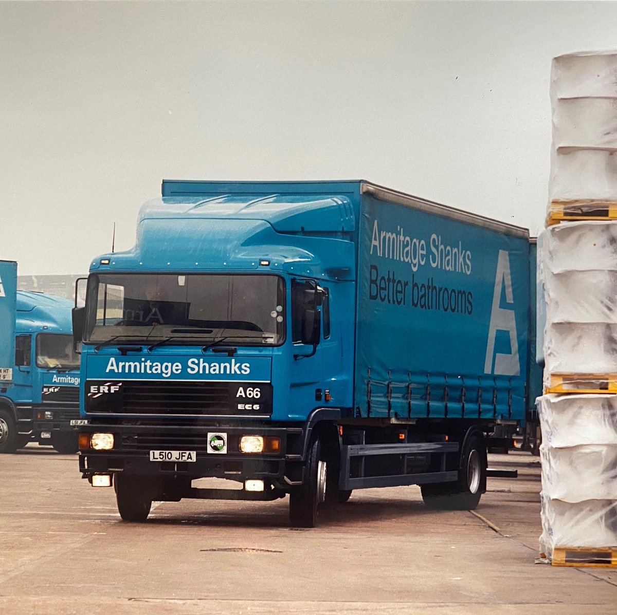 Comm_Motor's tweet photo. From Instagram: From the archives - itโs 1993 and Armitage Shanks has just put three new ERF EC6 17-tonners on the road. #armitageshanks #erf #erfec6 https://t.co/rPXRenhLuF ๐ Follow our 'gram https://t.co/yUt4bVBzLb