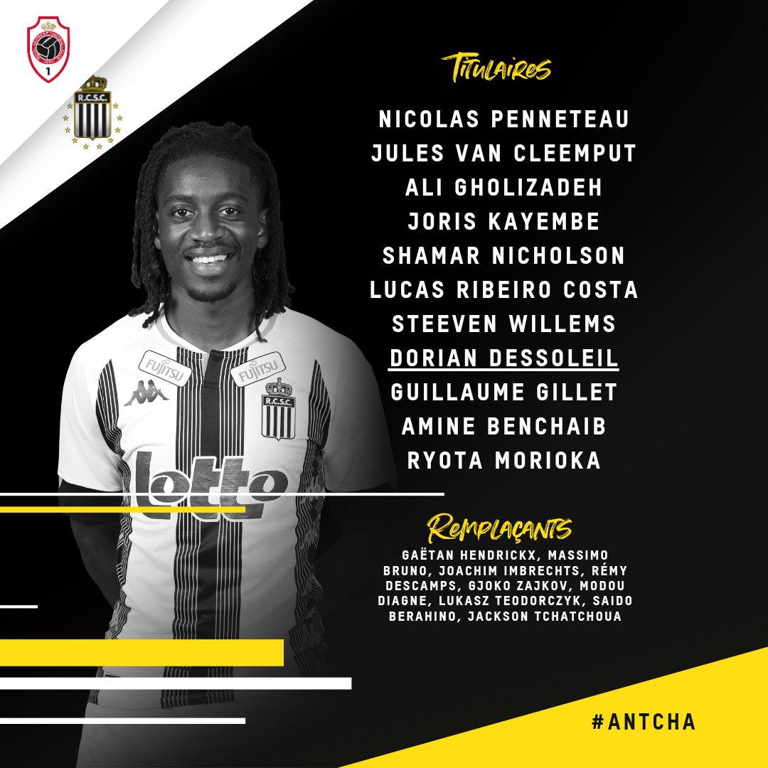 SportCharleroi's tweet photo. Voici la composition du @SportCharleroi face au @official_rafc en ce dimanche pluvieux 👀☔

COME ON SPORTING 🔥⚡

#RCSC #JPL #antCHA https://t.co/QLovouqegh