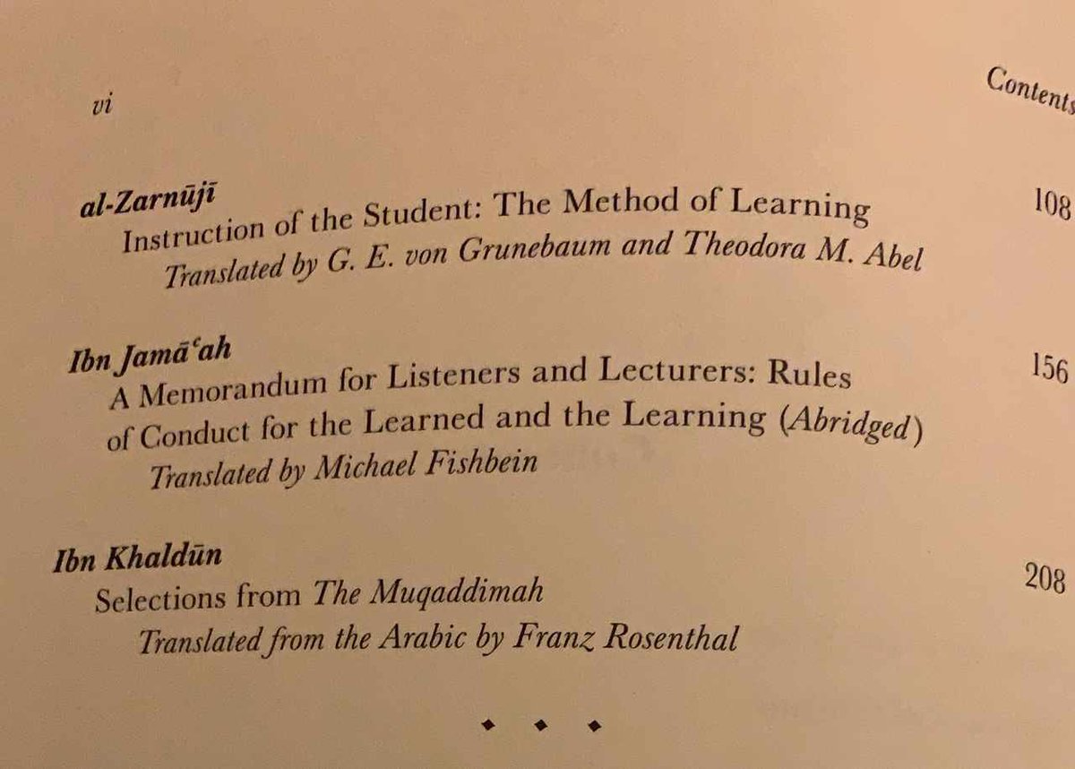 Thread: Maktab/Islamic supplementary school Teacher training handbook. My Muslim Uni professor once commented on early Muslim works relating to education as being an example of what we would today refer to as self help/training manuals for teachers.  #education  #IsEd  #teacher