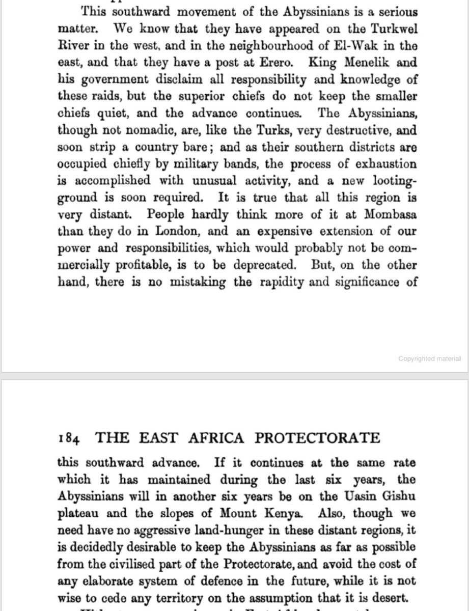 “This southward movement of the Abyssinians is a serious matter.”